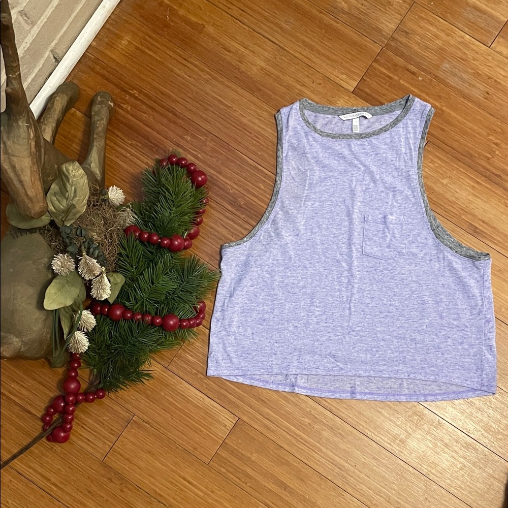 Victoria's Secret Lavender cropped tank top